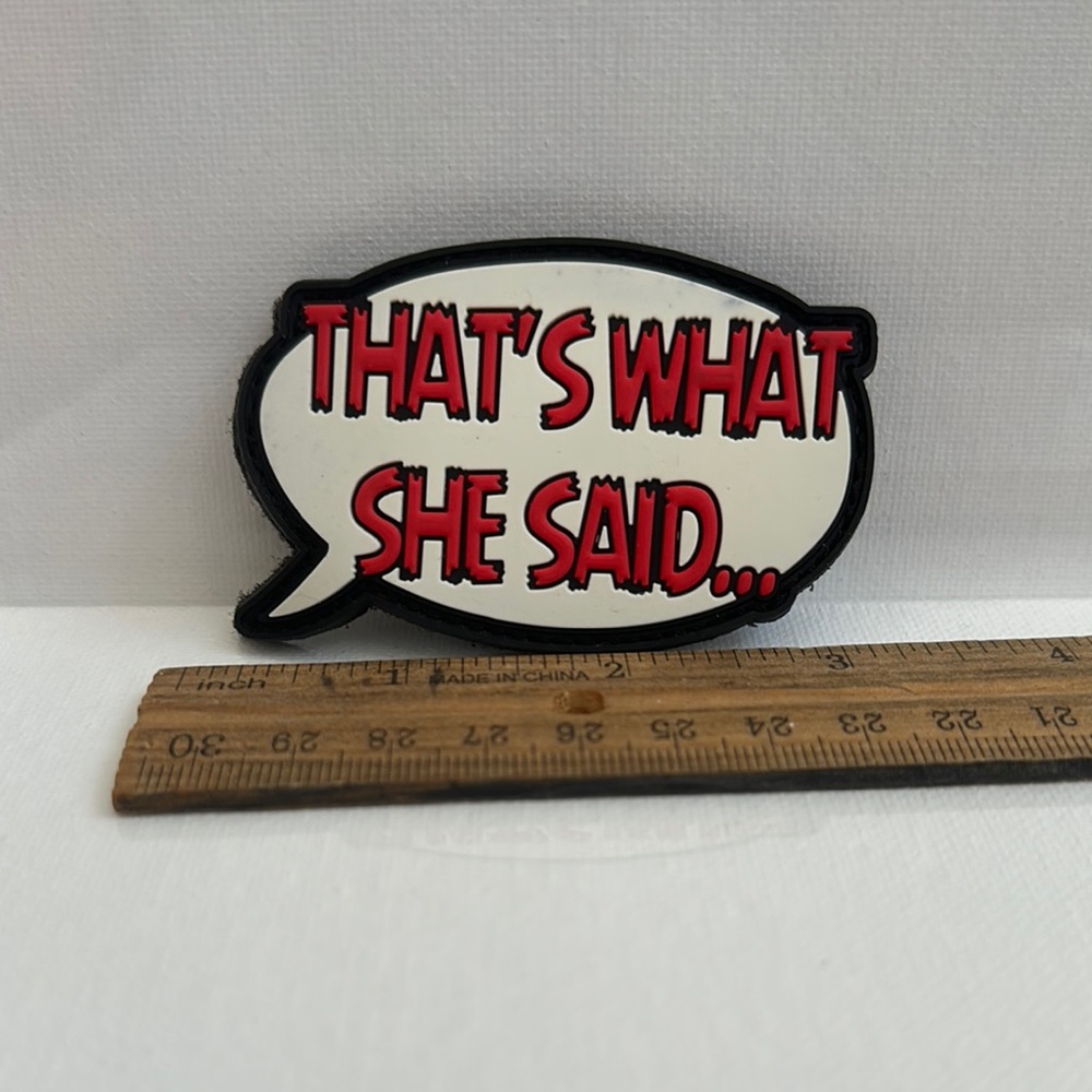 Red and White Speech Bubble Wall Decor